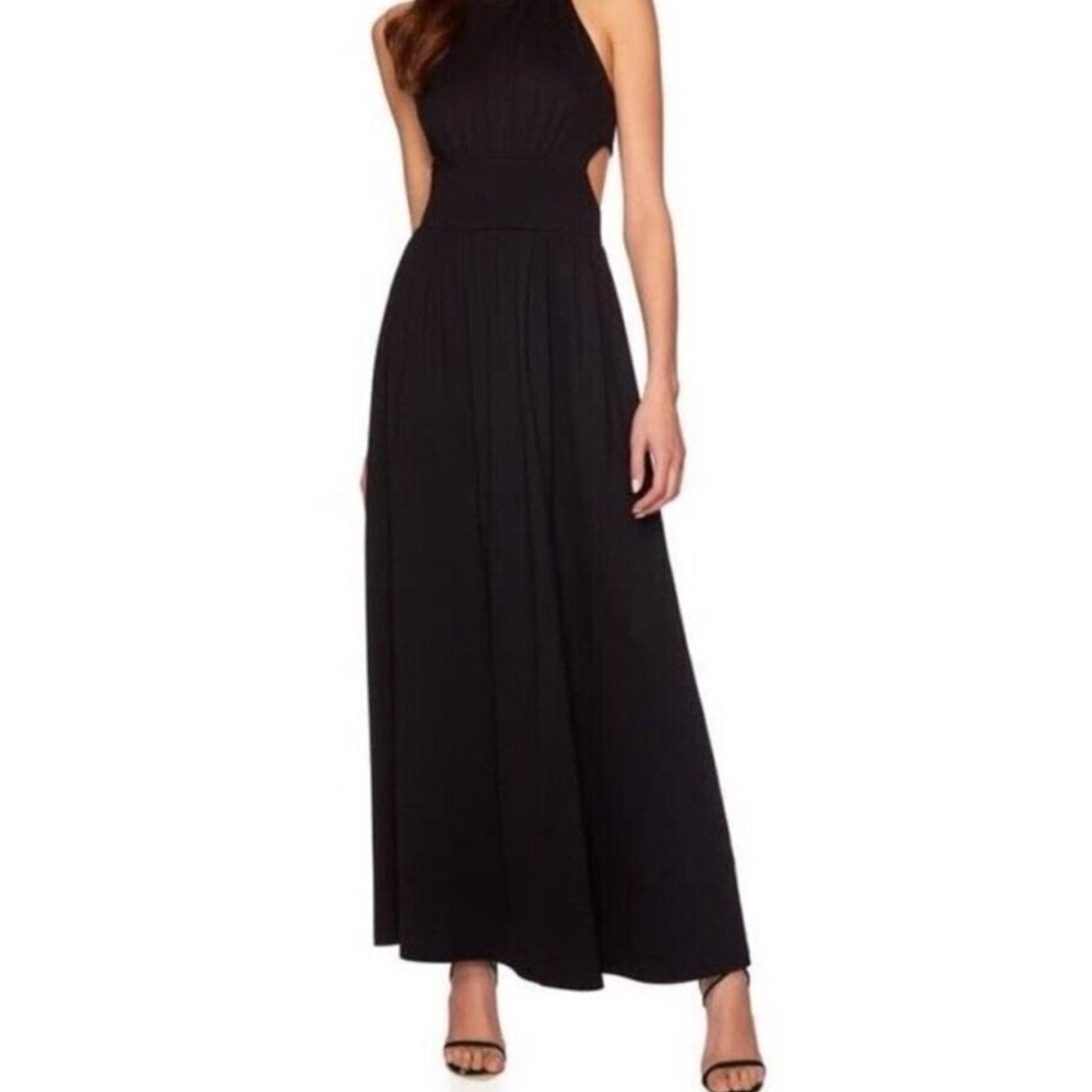 Susana Monaco V Strap Back Tie Maxi Dress sz. L